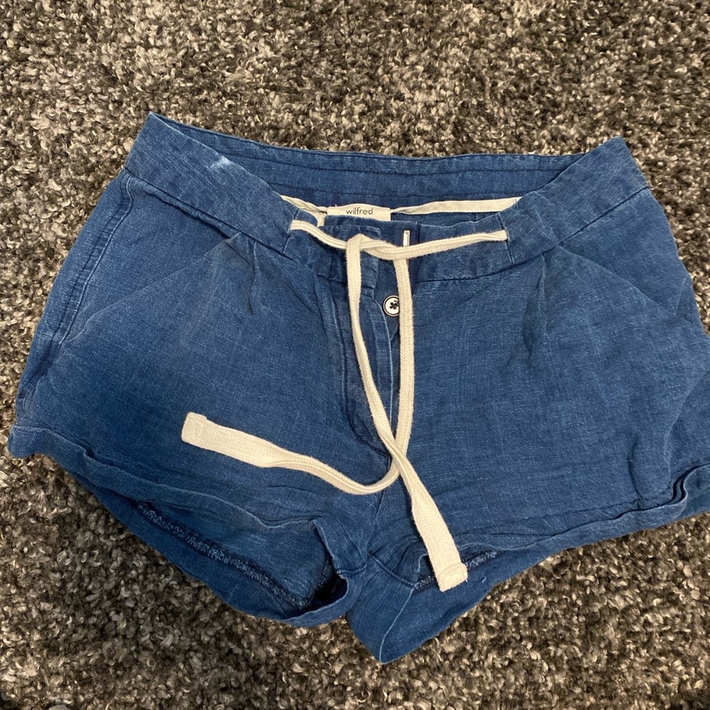 Aritzia flowy denim shorts